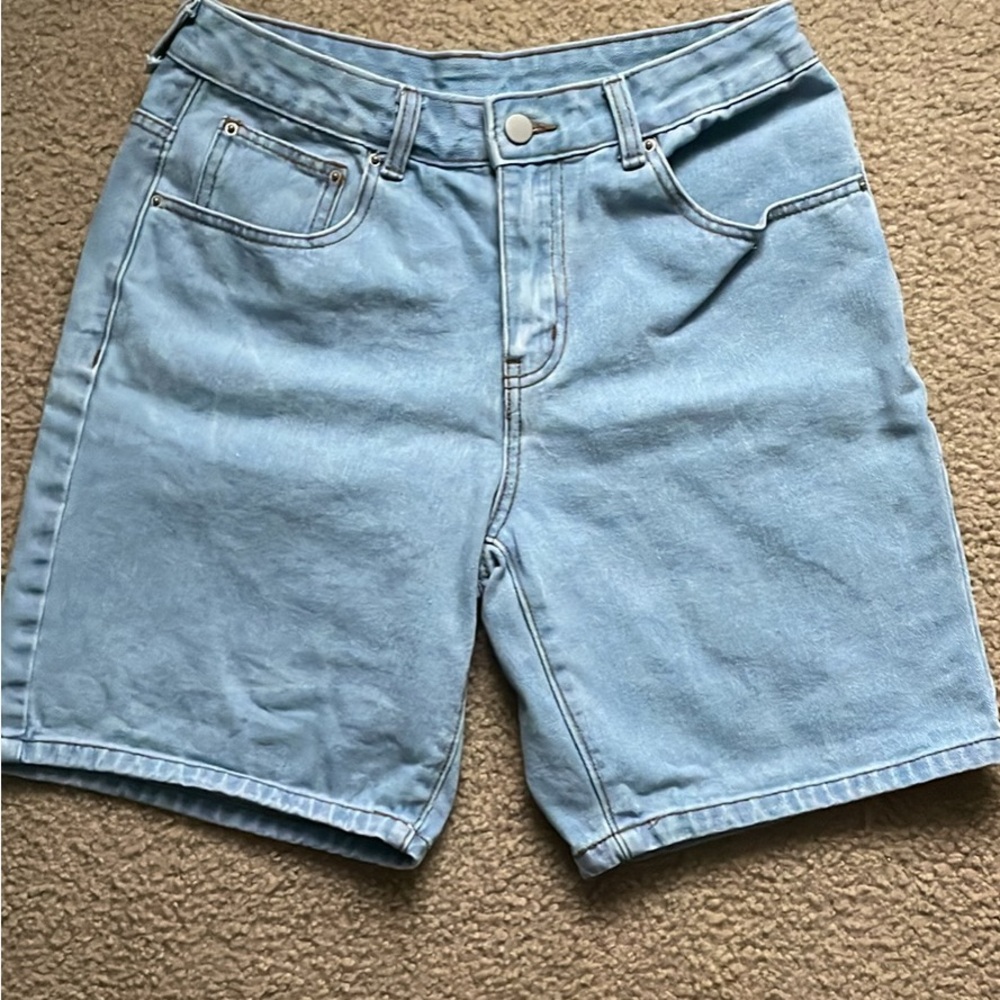 Light Blue Denim Men's Shorts